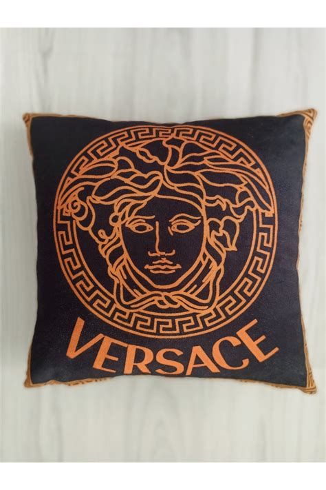 versace yastık kılıfı|VERSACE 03 Özel Tasarım nakışlı Dekoratif Modern Kırlent .